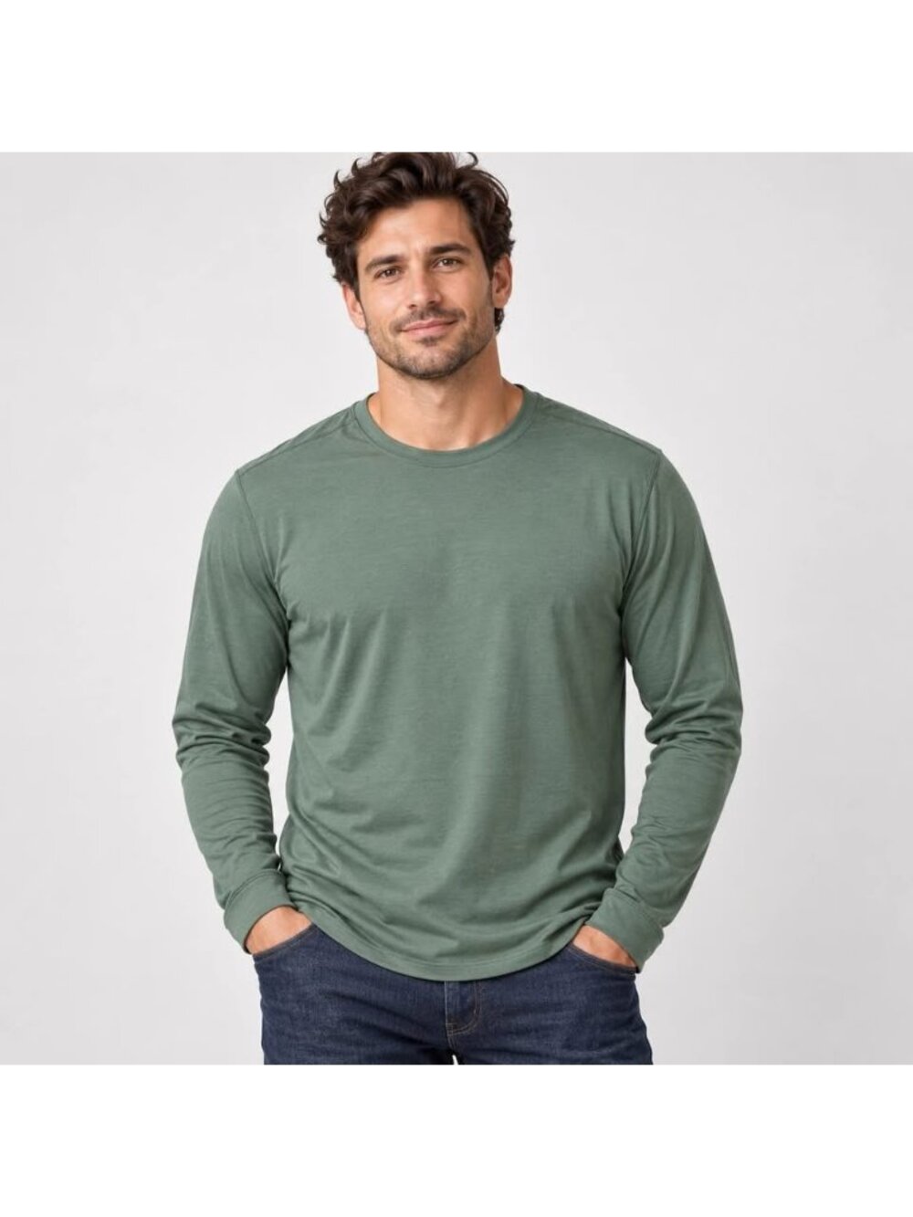 Lululemon Men’s Fundamental Long Sleeve Shirt Olive Green XL